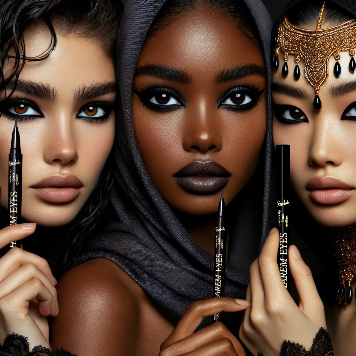 Harem Eyes Waterproof Jet Black Eyeliner